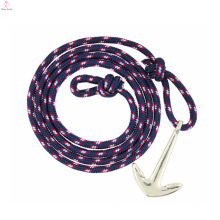 Pulsera tejida ligera barata del ancla del pirata de la navegación del viento de la marina de guerra 2017 para los hombres o las mujeres